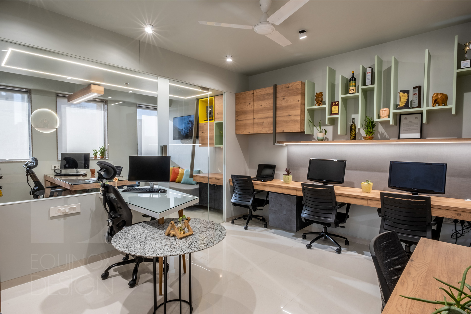 Aekam INC Office / Workspace Equinox Design | Architect & Interior Design by Ar. Naisargi Dave Zankar in Rajkot, Gujarat, India